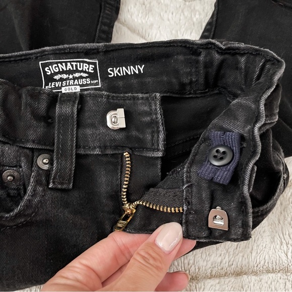 Kids: Signature by Levi Strauss Black Skinny Jeans - Picture 11 of 12